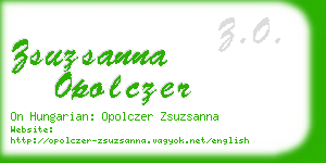 zsuzsanna opolczer business card